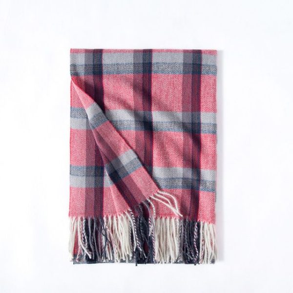 Women Winter Scarf Square Cashmere Pashmina Shawls And Wraps Female Warm Plaid Bufanda Luxury Tassel Scarves 2022 New - Image 3