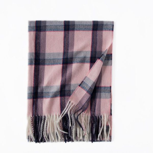 Women Winter Scarf Square Cashmere Pashmina Shawls And Wraps Female Warm Plaid Bufanda Luxury Tassel Scarves 2022 New - Image 7