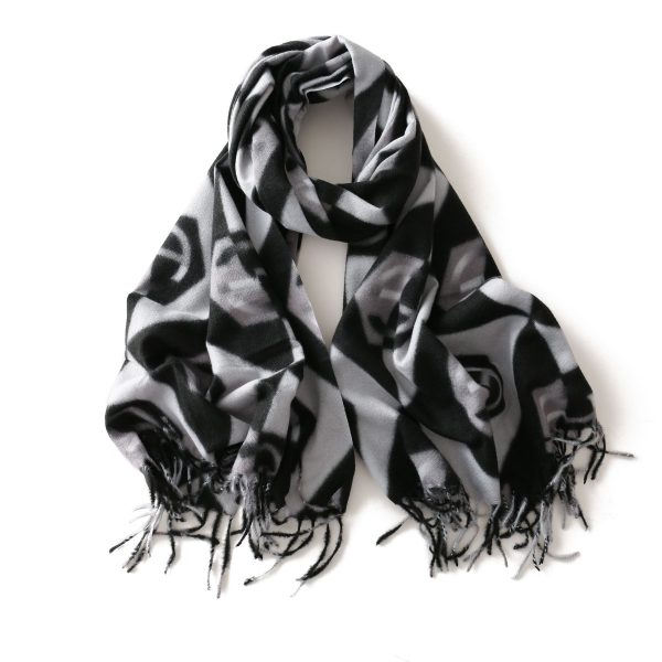 Autumn and winter new scarves geometric pattern imitation cashmere lengthened women's scarves shawls; necklaces and long beards are sold directly by manufacturers - Image 7