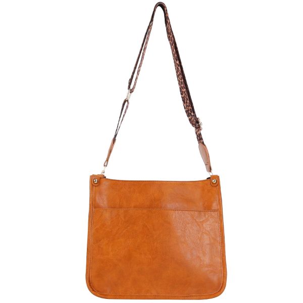 Women Fashion Leather Crossbody Bag Shoulder Bag Casual Handbag with Flexible Wearing Styles Adjustable Guitar Strap - Image 15