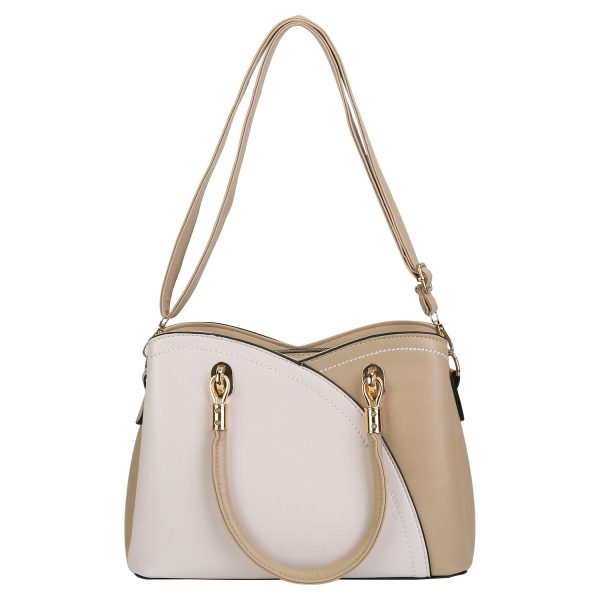 Women Handbags Chic Tote Bags for Ladies Medium-sized Leather Satchel Crossbody Bag with Stylish Stitching Detachable Strap - Image 5