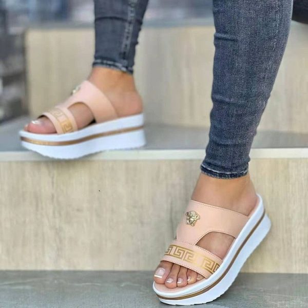 Summer Slippers Women's Open Toe Shoes 2022 New Wedge Platform Sandals Beach Party Outdoor Casual Ethnic Style Women's Shoes - Image 31