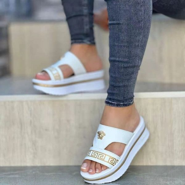 Summer Slippers Women's Open Toe Shoes 2022 New Wedge Platform Sandals Beach Party Outdoor Casual Ethnic Style Women's Shoes - Image 193