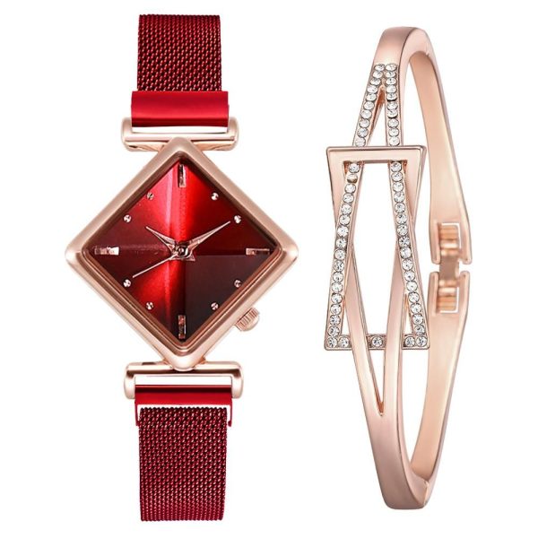 Women Square Watch Luxury Ladies Quartz Magnet Buckle Gradient Color Watches Relogio Feminino For Gift Clock - Image 19