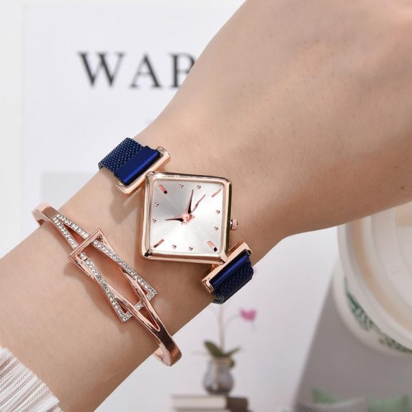 Women Square Watch Luxury Ladies Quartz Magnet Buckle Gradient Color Watches Relogio Feminino For Gift Clock - Image 34