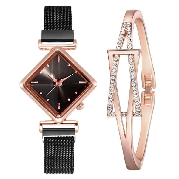 Women Square Watch Luxury Ladies Quartz Magnet Buckle Gradient Color Watches Relogio Feminino For Gift Clock - Image 43
