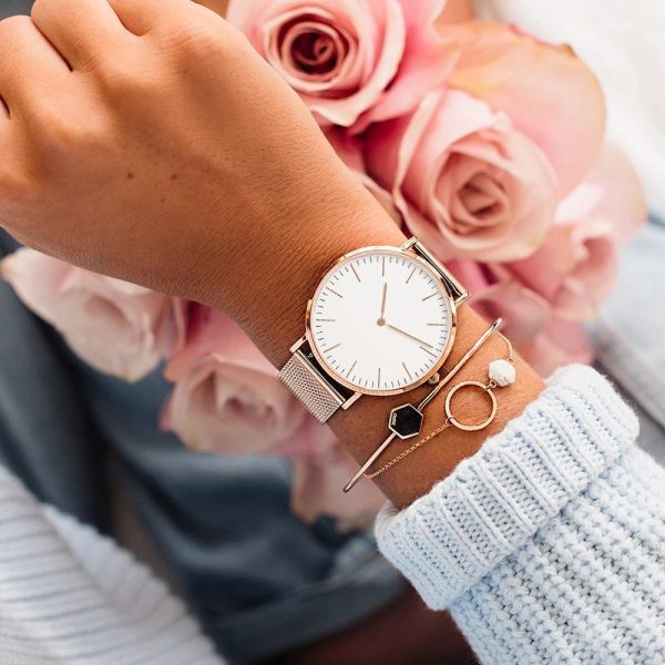 Luxury Rose Gold Watch Women Bracelet Watches Top Brand Ladies Casual Quartz Watch Steel Women's Wristwatch Montre Femme Relogio - Image 34