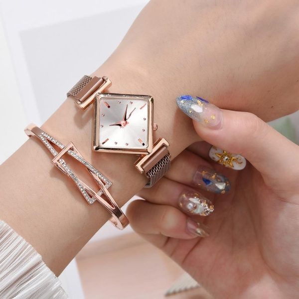 Women Square Watch Luxury Ladies Quartz Magnet Buckle Gradient Color Watches Relogio Feminino For Gift Clock - Image 63