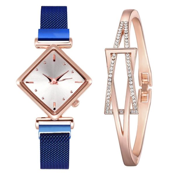 Women Square Watch Luxury Ladies Quartz Magnet Buckle Gradient Color Watches Relogio Feminino For Gift Clock - Image 13
