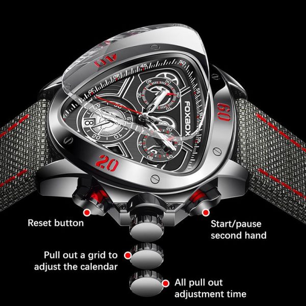 LIGE Top Brand Big Dial Chronograph Quartz Watch Men Sports Watches Military Male Wrist Watch Clock relogio masculino Nylon - Image 3