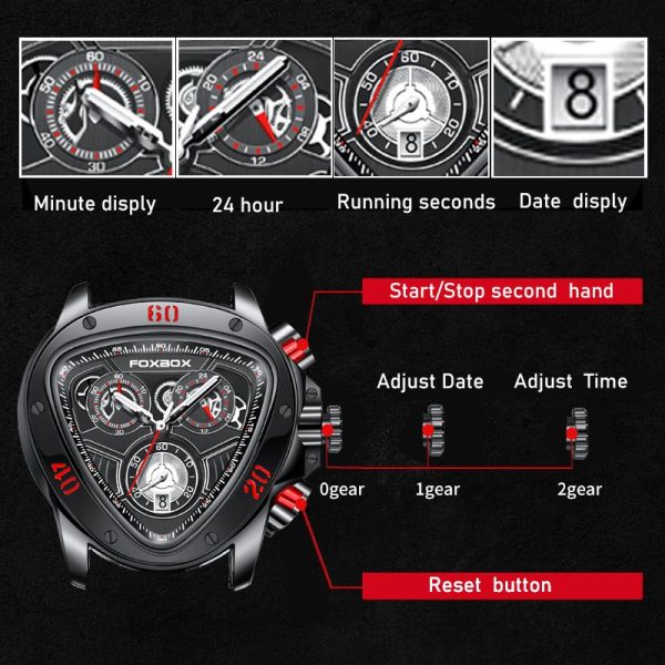 LIGE Top Brand Big Dial Chronograph Quartz Watch Men Sports Watches Military Male Wrist Watch Clock relogio masculino Nylon - Image 4