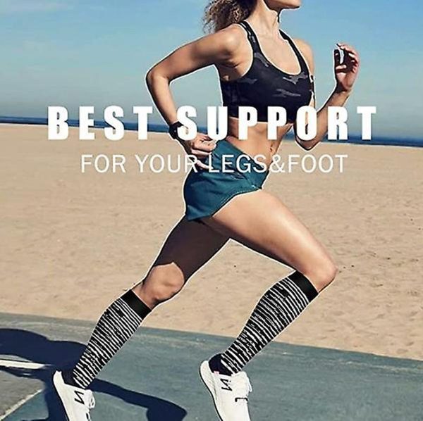 Compression Socks For Women & Men Circulation 6 Pairs For Athletic Running Cycling - Image 33