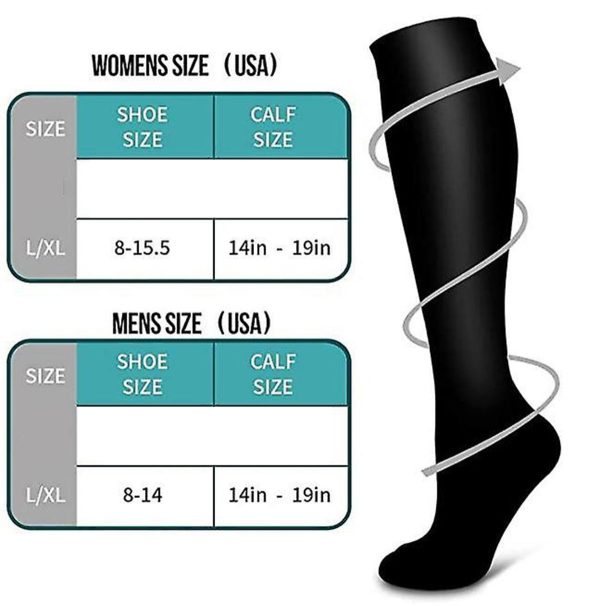 Compression Socks For Women & Men Circulation 6 Pairs For Athletic Running Cycling - Image 25