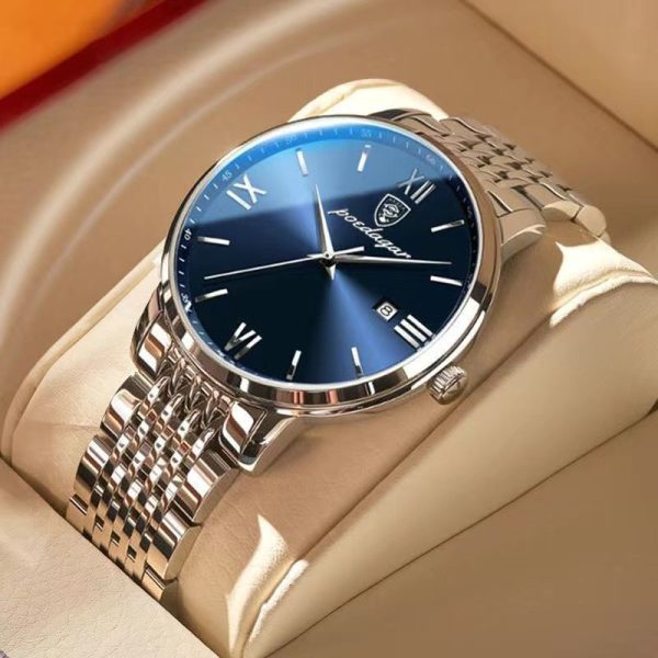 POEDAGAR Top Brand Luxury Men Watch Waterproof Luminous Stainless Steel Watches Sport Quartz Clock Mens Date Business Wristwatch - Image 79