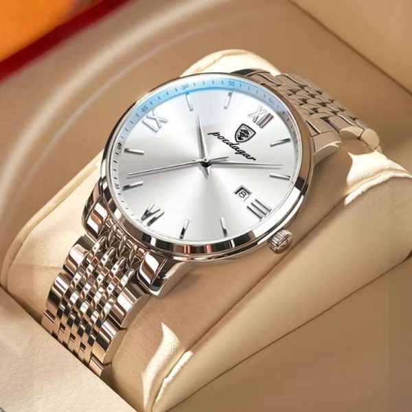POEDAGAR Top Brand Luxury Men Watch Waterproof Luminous Stainless Steel Watches Sport Quartz Clock Mens Date Business Wristwatch - Image 85