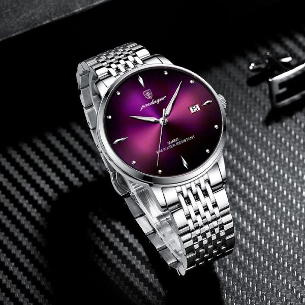 POEDAGAR Top Brand Luxury Men Watch Waterproof Luminous Stainless Steel Watches Sport Quartz Clock Mens Date Business Wristwatch - Image 48