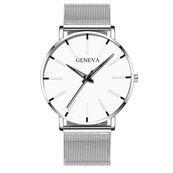 2022 Minimalist Men's Fashion Ultra Thin Watches Simple Men Business Stainless Steel Mesh Belt Quartz Watch relogio masculino - Image 49