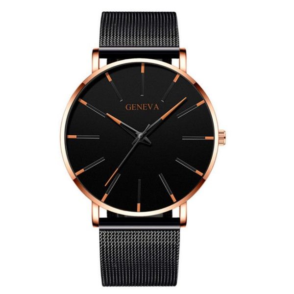 2022 Minimalist Men's Fashion Ultra Thin Watches Simple Men Business Stainless Steel Mesh Belt Quartz Watch relogio masculino - Image 19