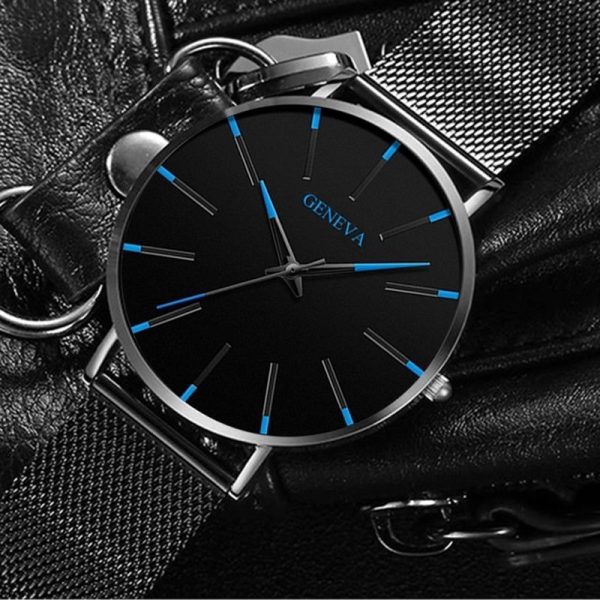 2022 Minimalist Men's Fashion Ultra Thin Watches Simple Men Business Stainless Steel Mesh Belt Quartz Watch relogio masculino - Image 17