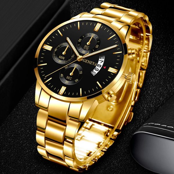 reloj hombre Fashion Men Stainless Steel Watch Luxury Calendar Quartz Wrist Watch Business Watches for Man Clock montre homme - Image 21
