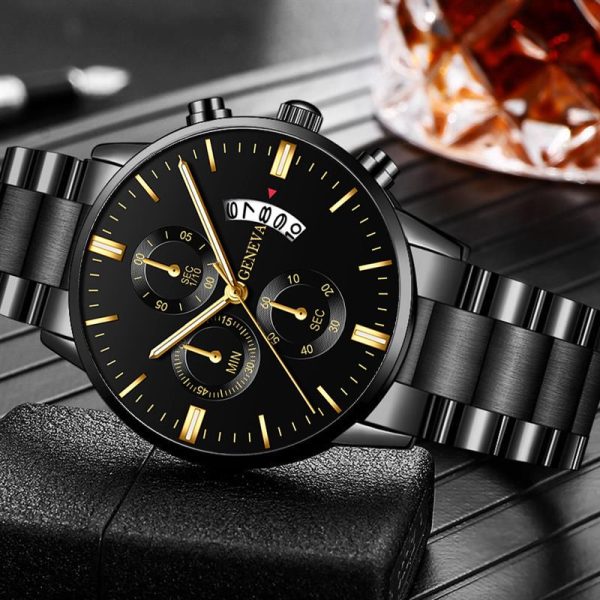 reloj hombre Fashion Men Stainless Steel Watch Luxury Calendar Quartz Wrist Watch Business Watches for Man Clock montre homme - Image 22