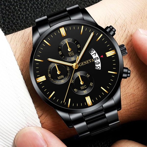 reloj hombre Fashion Men Stainless Steel Watch Luxury Calendar Quartz Wrist Watch Business Watches for Man Clock montre homme - Image 24