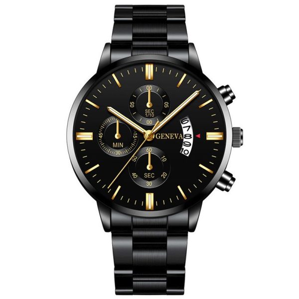 reloj hombre Fashion Men Stainless Steel Watch Luxury Calendar Quartz Wrist Watch Business Watches for Man Clock montre homme - Image 19