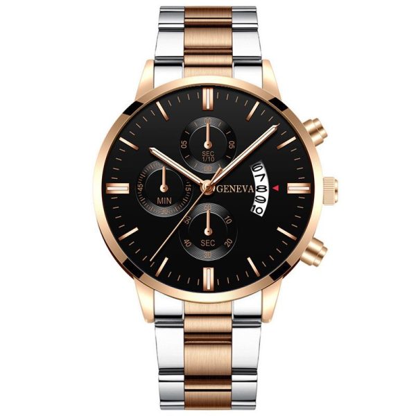 reloj hombre Fashion Men Stainless Steel Watch Luxury Calendar Quartz Wrist Watch Business Watches for Man Clock montre homme - Image 13