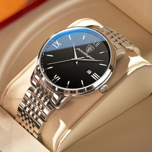 POEDAGAR Top Brand Luxury Men Watch Waterproof Luminous Stainless Steel Watches Sport Quartz Clock Mens Date Business Wristwatch - Image 19