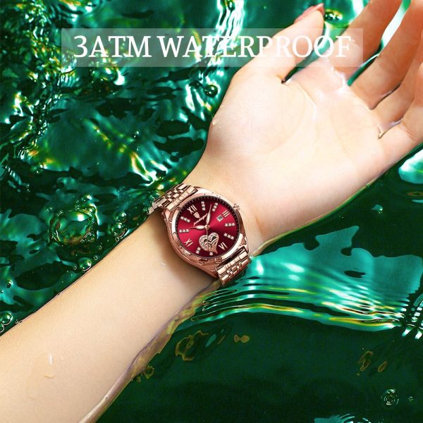 POEDAGAR Women Watches Fashion Rose Gold Stainless Stain Steel Ladies Watch Waterproof Quarzt Wristwatch Romatic Girlfriend Gift - Image 23