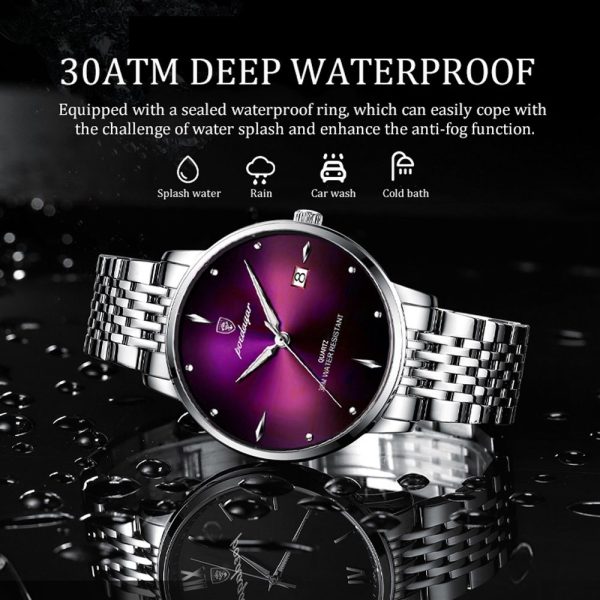 POEDAGAR Top Brand Luxury Men Watch Waterproof Luminous Stainless Steel Watches Sport Quartz Clock Mens Date Business Wristwatch - Image 15