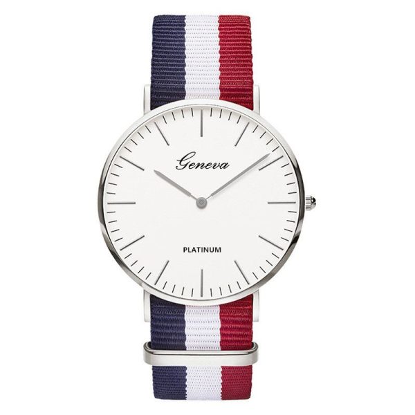 Classic Fashion Stripe Nylon Band Women Watch Top Luxury Brand Men Quartz Wrist Watch Lady Watch Montre Femme Horloge Saat Clock - Image 31