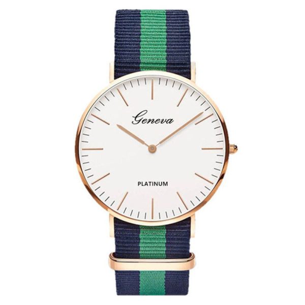 Hot Luxe Merk Nylon Mode Vrouwen Armband Quartz Horloge Mannen Dames Polshorloge Horloges Klok Relojes Mujer Relogio
