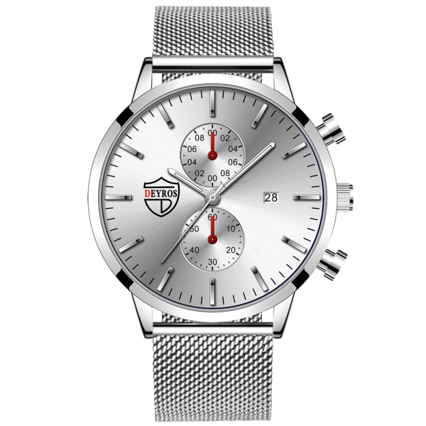 montre homme Fashion Mens Watches Stainless Steel Mesh Belt Quartz Watch Men Business Leather Luminous Clock relogio masculino - Image 43