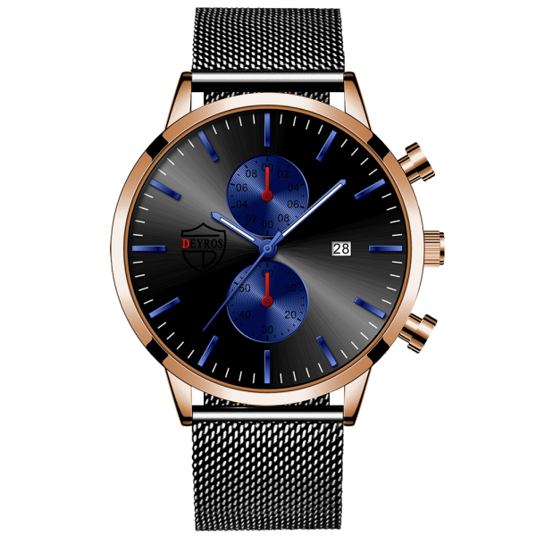montre homme Fashion Mens Watches Stainless Steel Mesh Belt Quartz Watch Men Business Leather Luminous Clock relogio masculino - Image 73