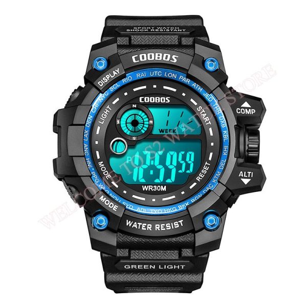 Cool Luminous Men Sport Watch High-end Silicone Strap Military Wrist Watch Led Calendar Waterproof Digital Watch reloj de hombre - Image 73