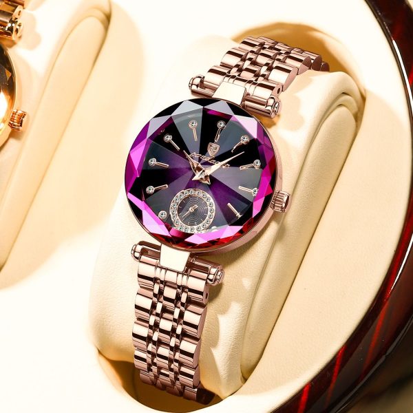 POEDAGAR Watch for Women Luxury Jewelry Design Rose Gold Steel Quartz Wristwatches Waterproof Fashion Swiss Brand Ladies Watches - Image 6