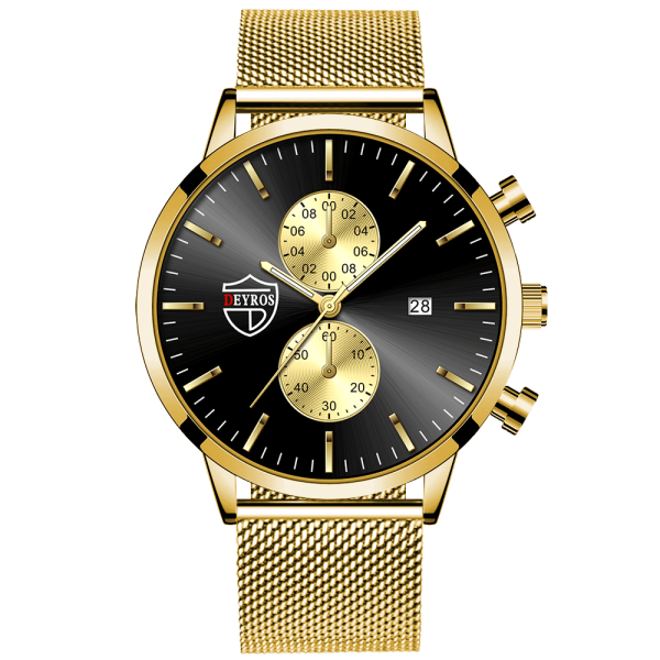 montre homme Fashion Mens Watches Stainless Steel Mesh Belt Quartz Watch Men Business Leather Luminous Clock relogio masculino - Image 7
