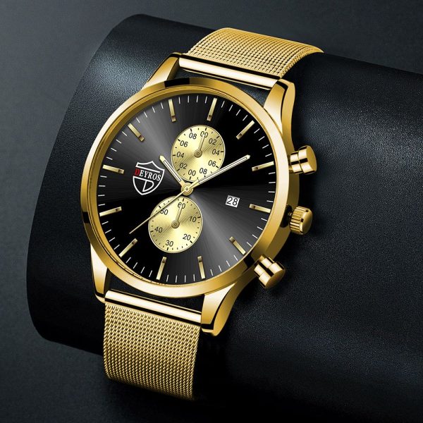 montre homme Fashion Mens Watches Stainless Steel Mesh Belt Quartz Watch Men Business Leather Luminous Clock relogio masculino - Image 35