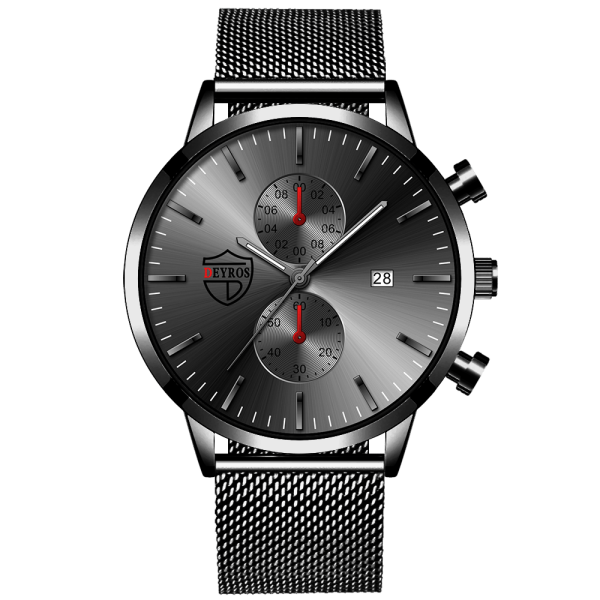 montre homme Fashion Mens Watches Stainless Steel Mesh Belt Quartz Watch Men Business Leather Luminous Clock relogio masculino - Image 49