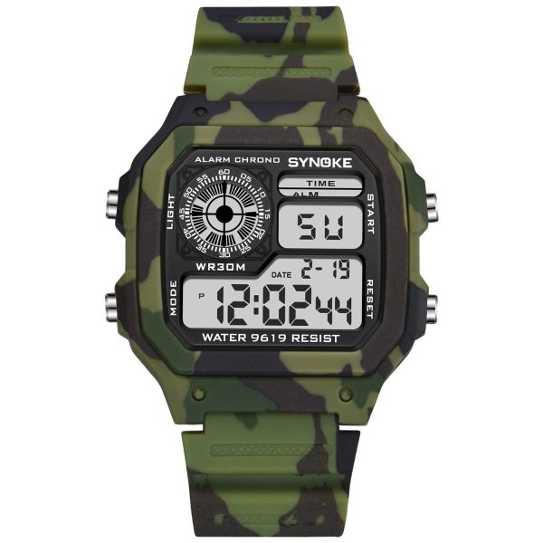 SYNOKE Military Sports Watch Digital Watch LED Men Clocks Relojes Deportivos Waterproof Luminous Alarm Clock Male 2019 - Image 13