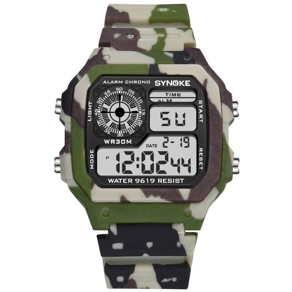 SYNOKE Military Sports Watch Digital Watch LED Men Clocks Relojes Deportivos Waterproof Luminous Alarm Clock Male 2019 - Image 55