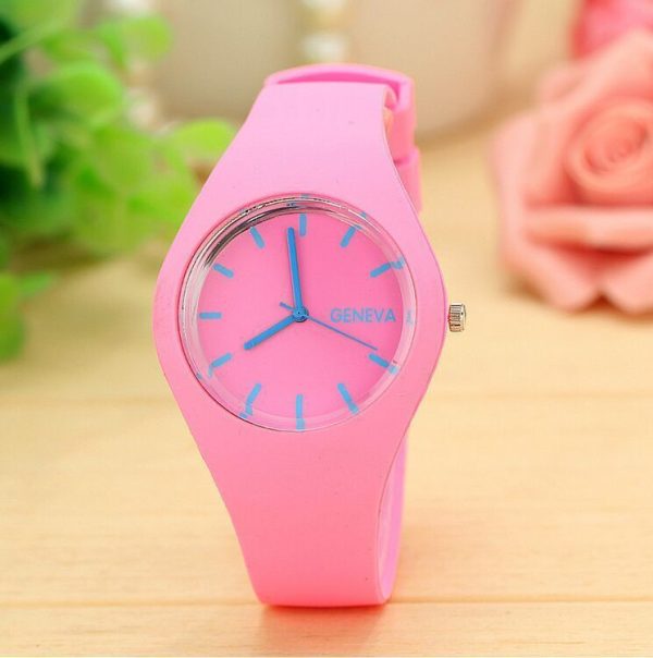 2020 Geneva Women Sport Watches Cream Color Ultra-thin Fashion Gift Silicone Strap Leisure Watch Women Women's Jelly Watches - Image 12