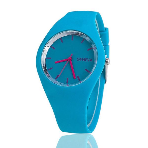 2020 Geneva Women Sport Watches Cream Color Ultra-thin Fashion Gift Silicone Strap Leisure Watch Women Women's Jelly Watches - Image 19