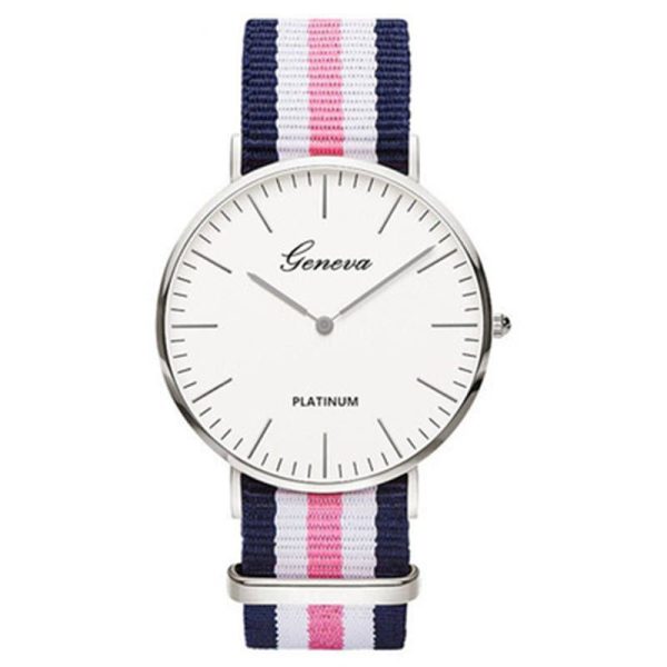 Hot Luxe Merk Nylon Mode Vrouwen Armband Quartz Horloge Mannen Dames Polshorloge Horloges Klok Relojes Mujer Relogio - Image 7
