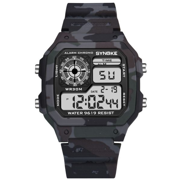 SYNOKE Military Sports Watch Digital Watch LED Men Clocks Relojes Deportivos Waterproof Luminous Alarm Clock Male 2019 - Image 31