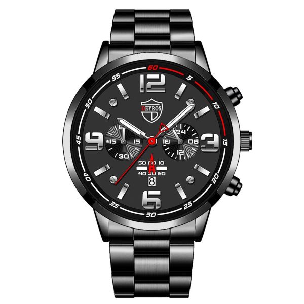 Luxury Fashion Mens Watches Men Business Stainless Steel Quartz Wrist Watch Man Sports Casual Leather Watch relogio masculino - Image 7