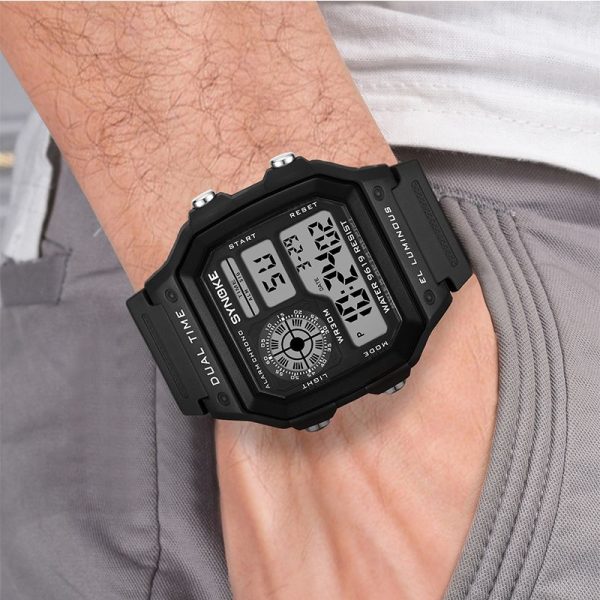SYNOKE Military Sports Watch Digital Watch LED Men Clocks Relojes Deportivos Waterproof Luminous Alarm Clock Male 2019 - Image 39