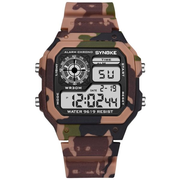 SYNOKE Military Sports Watch Digital Watch LED Men Clocks Relojes Deportivos Waterproof Luminous Alarm Clock Male 2019 - Image 37