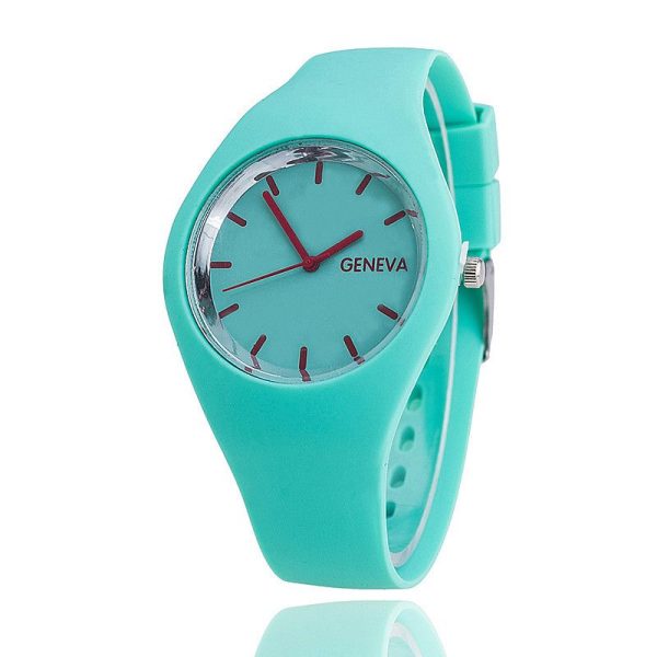 2020 Geneva Women Sport Watches Cream Color Ultra-thin Fashion Gift Silicone Strap Leisure Watch Women Women's Jelly Watches - Image 67